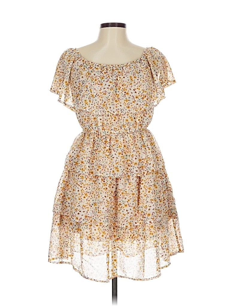 Pre-owned Mimi Chica Casual Dress In Yellow