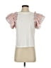 Flat White White Short Sleeve Top Size S - photo 1