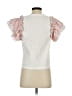 Flat White White Short Sleeve Top Size S - photo 2