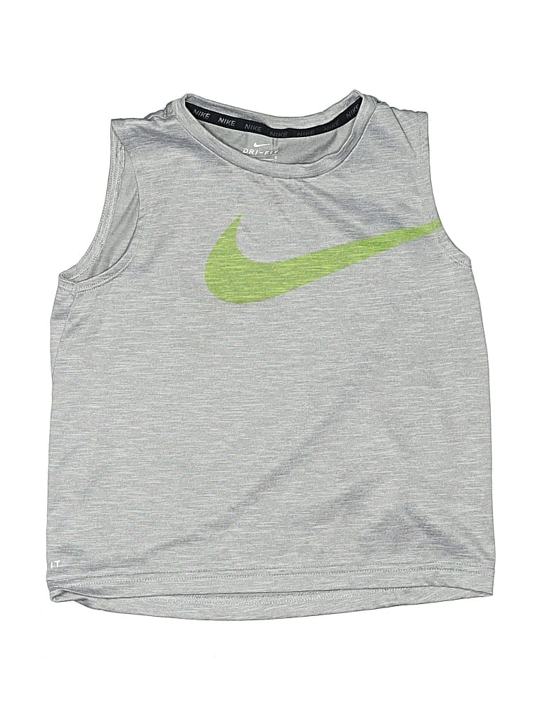 Pre-owned Nike Kids' Sleeveless T-shirt In Gray