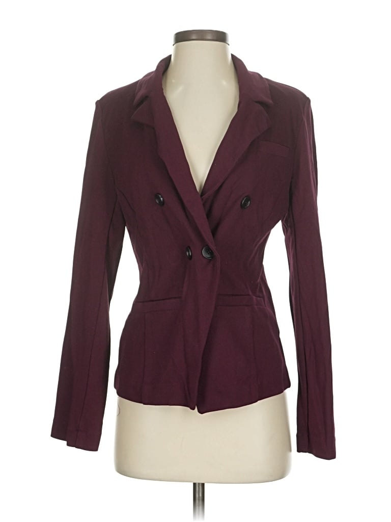 Pre-owned Bagatelle Blazer Jacket In Burgundy