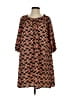 The Webster at Target 100% Polyester Print Black Casual Dress Size XS - photo 1