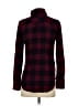 Rails 100% Rayon Plaid Burgundy Long Sleeve Button-Down Shirt Size XS - photo 2