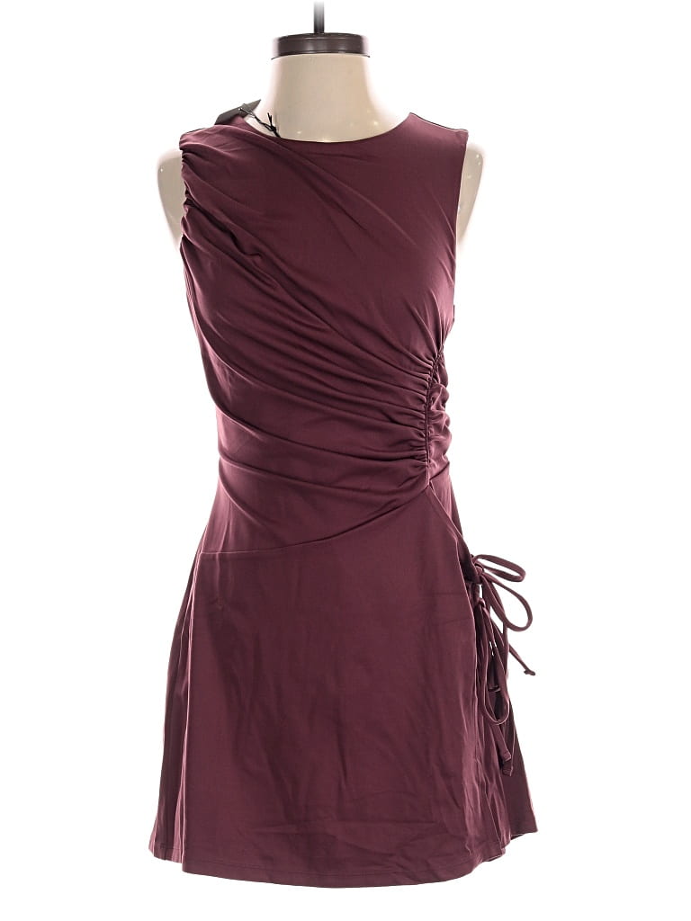 Girlfriend Collective Romper In Burgundy