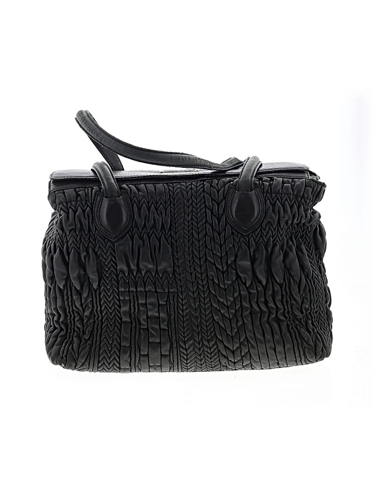 Pre-owned Escada Leather Shoulder Bag In Black