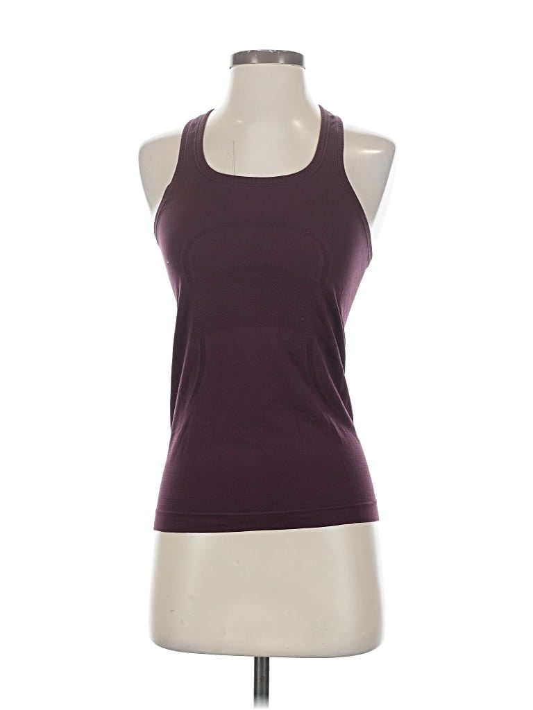 Pre-owned Lululemon Athletica Tank Top Purple Halter Neckline Tops