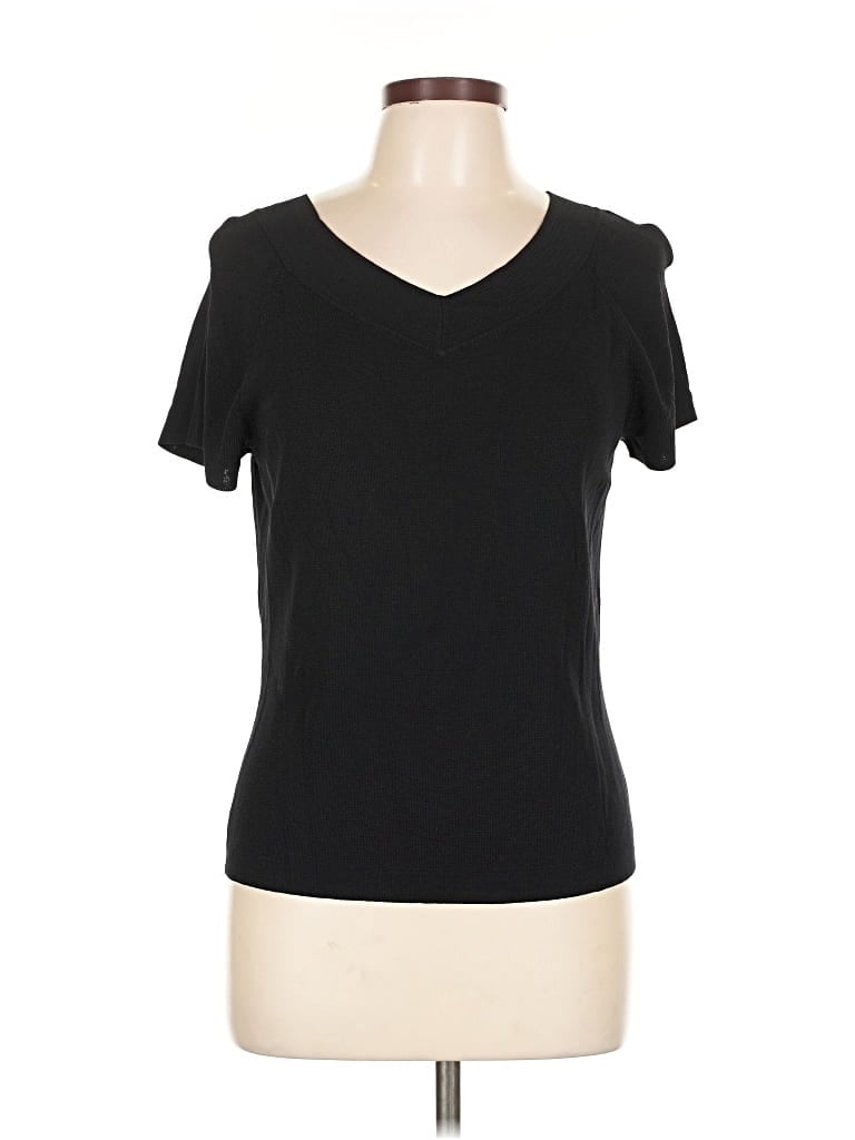 Pre-owned Talbots Cardigan Sweater In Black