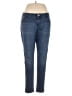 Elle Solid Blue Jeans Size 16 - photo 1