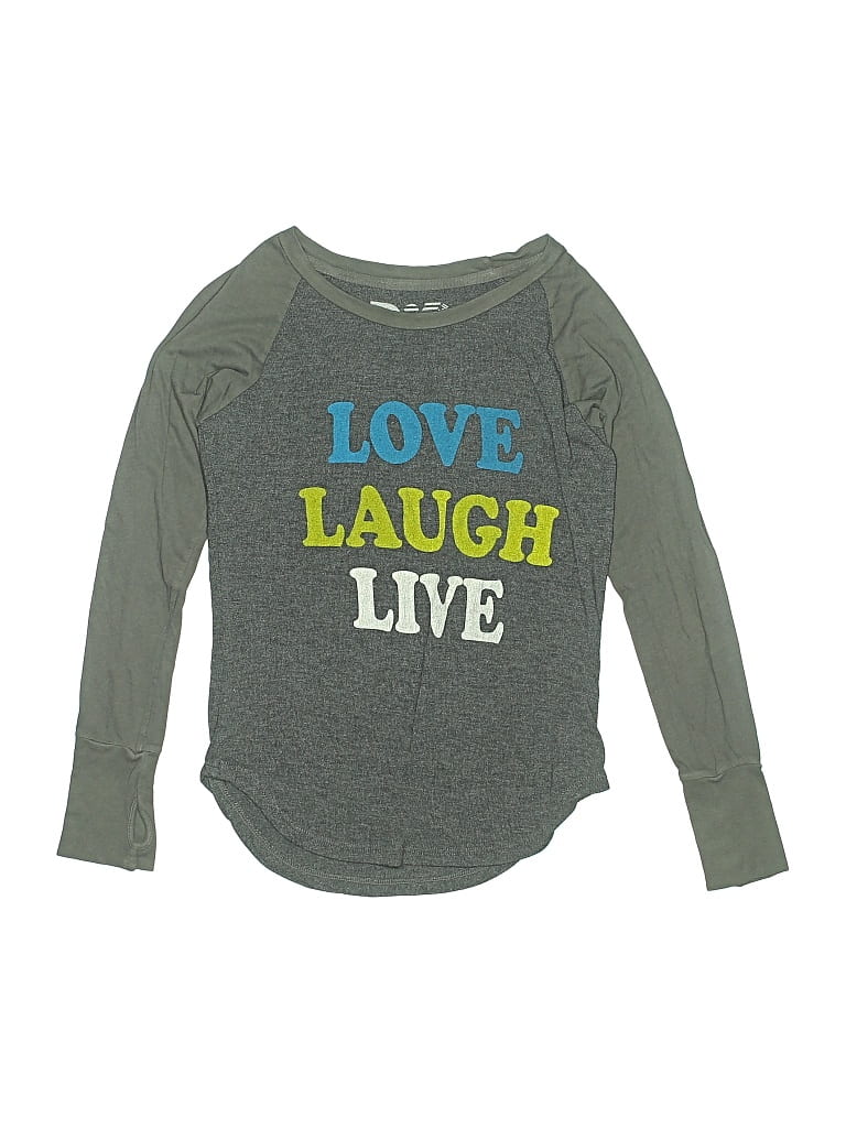 Pre-owned Rebel Yell Kids' Long Sleeve T-shirt In Gray