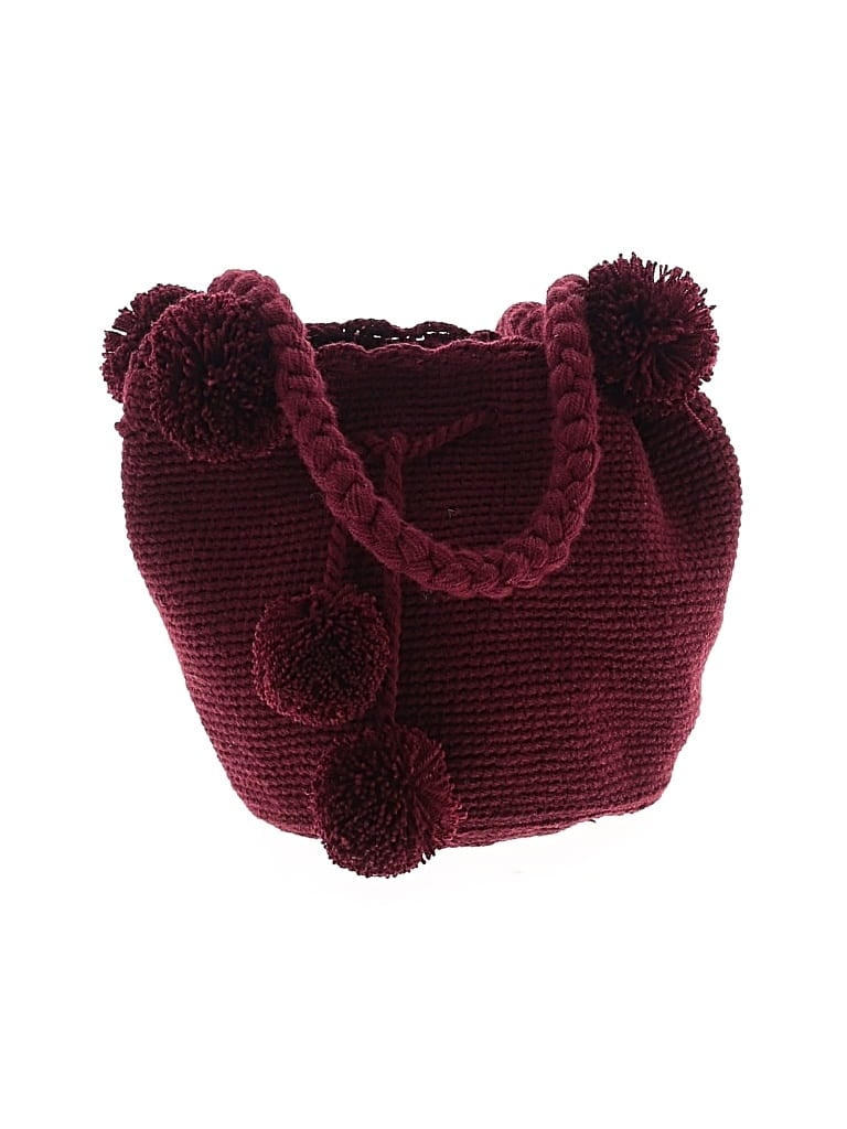 Pre-owned Unbranded Satchel In Burgundy