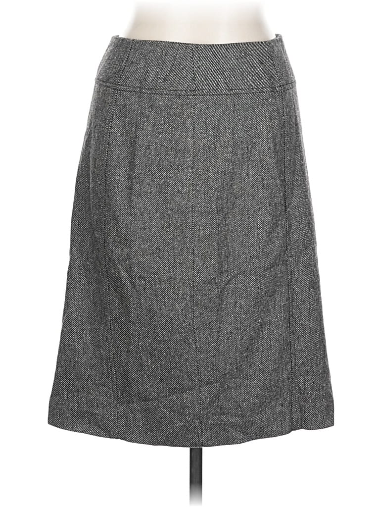 Pre-owned Banana Republic Wool Skirt In Gray
