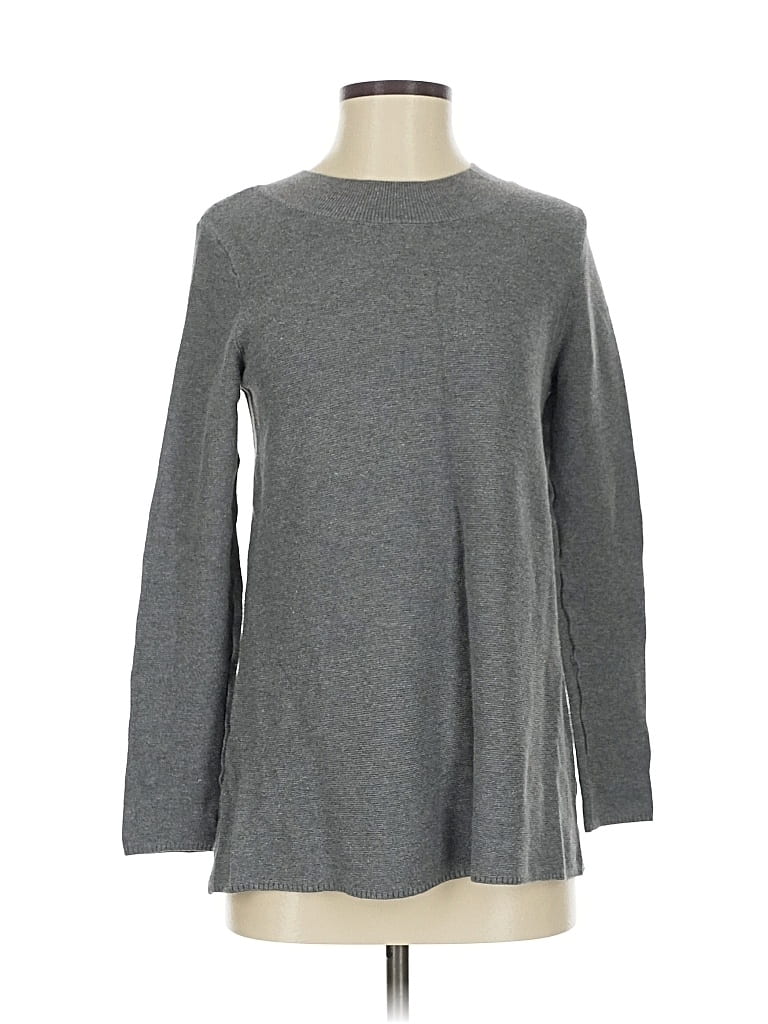 Pre-owned Ann Taylor Factory Pullover Sweater In Gray
