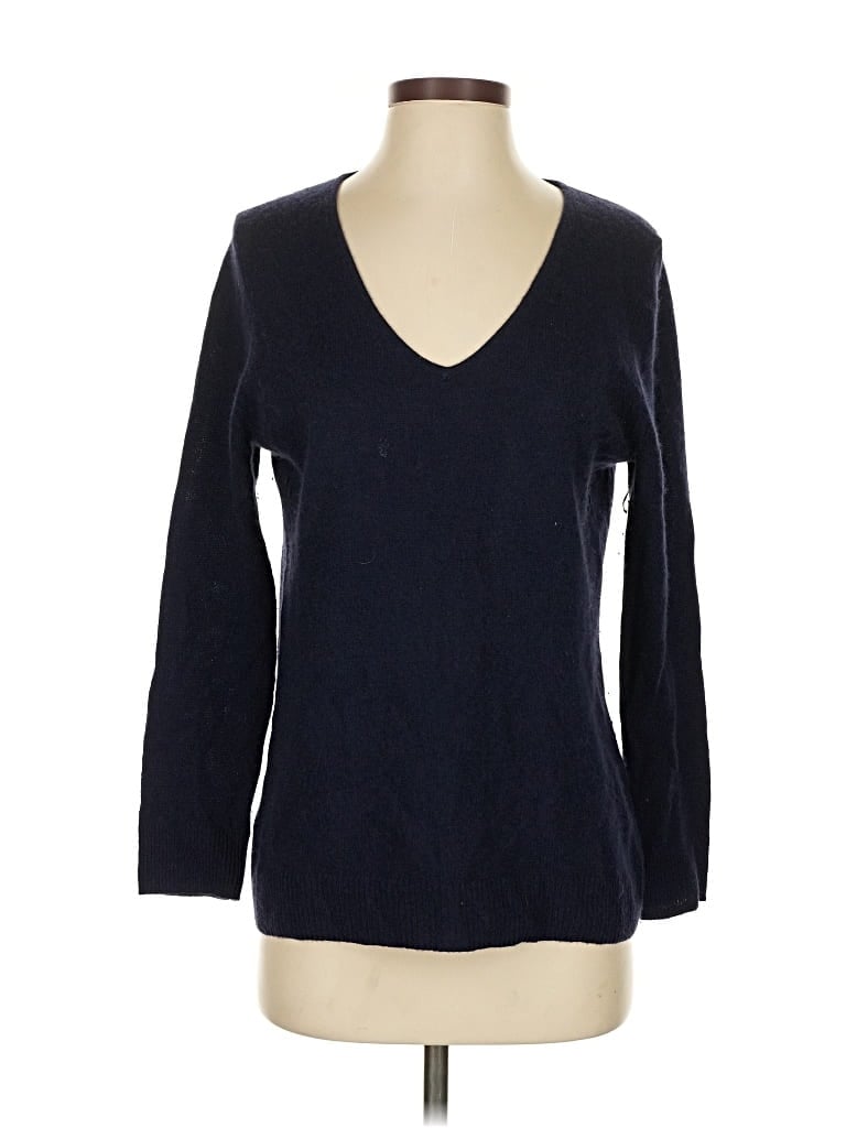 Pre-owned 41hawthorn Cashmere Pullover Sweater In Blue