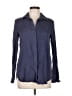 Olivia Grey 100% Tencel Blue Long Sleeve Blouse Size M - photo 1