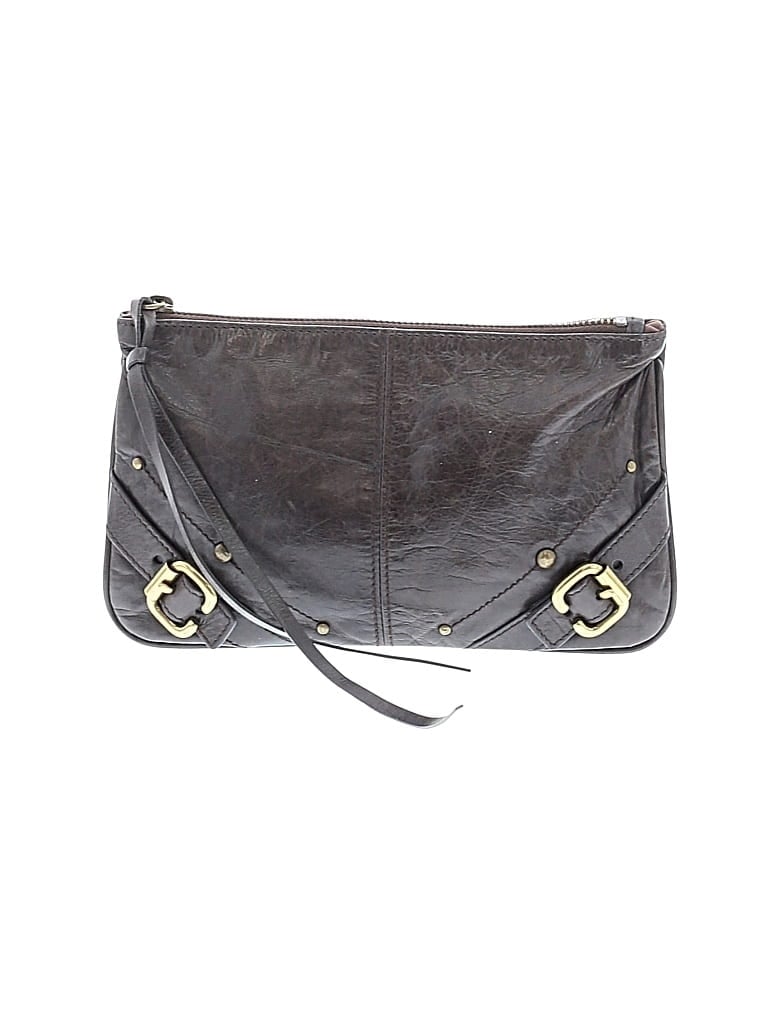 Pre-owned Club Monaco Leather Clutch In Brown