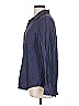 Olivia Grey 100% Tencel Blue Long Sleeve Blouse Size M - photo 5