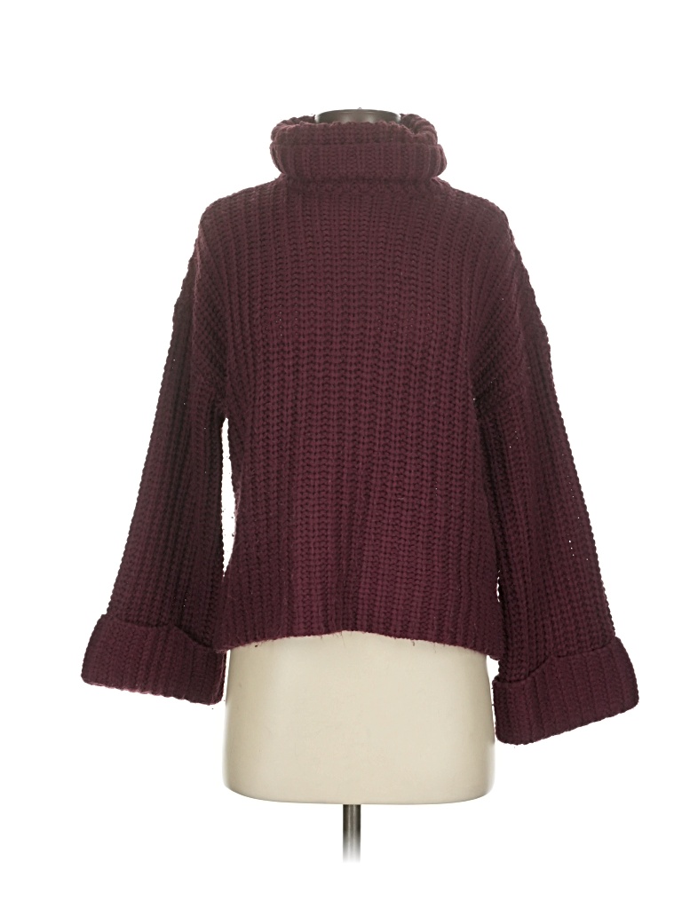 Pre-owned 525 America Turtleneck Sweater In Burgundy