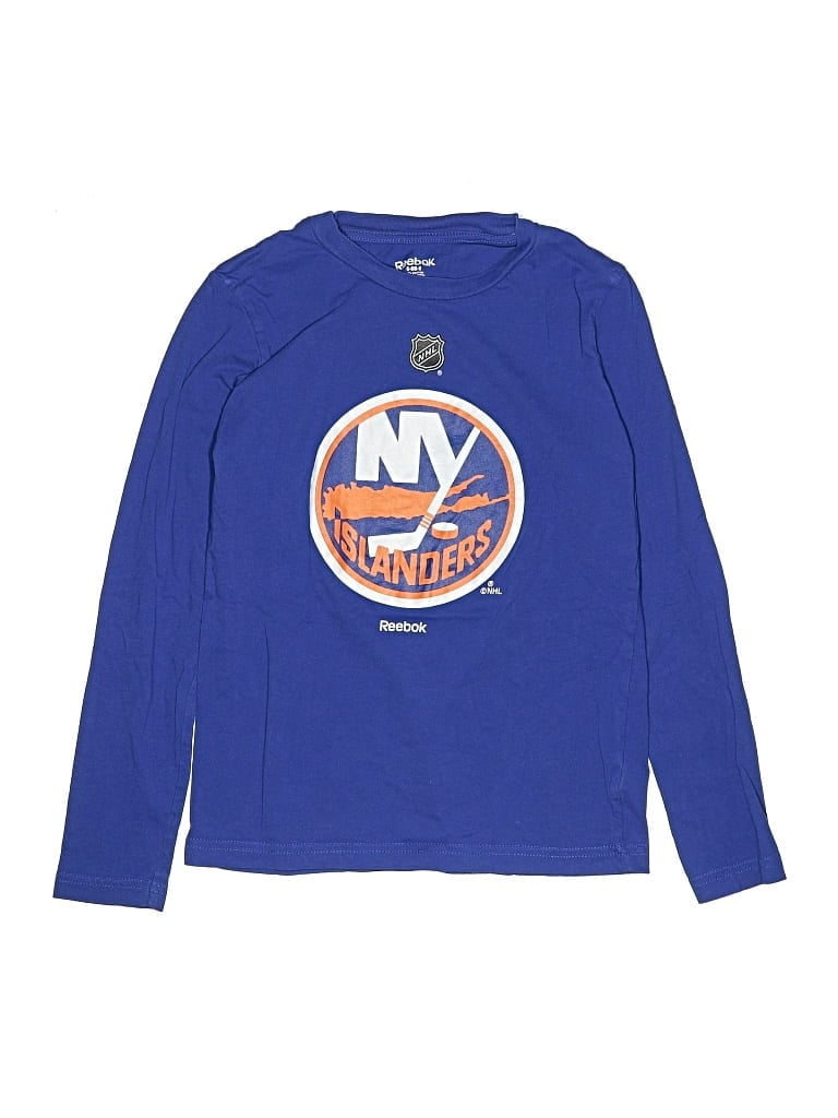 Pre-owned Reebok Kids' Long Sleeve T-shirt In Blue