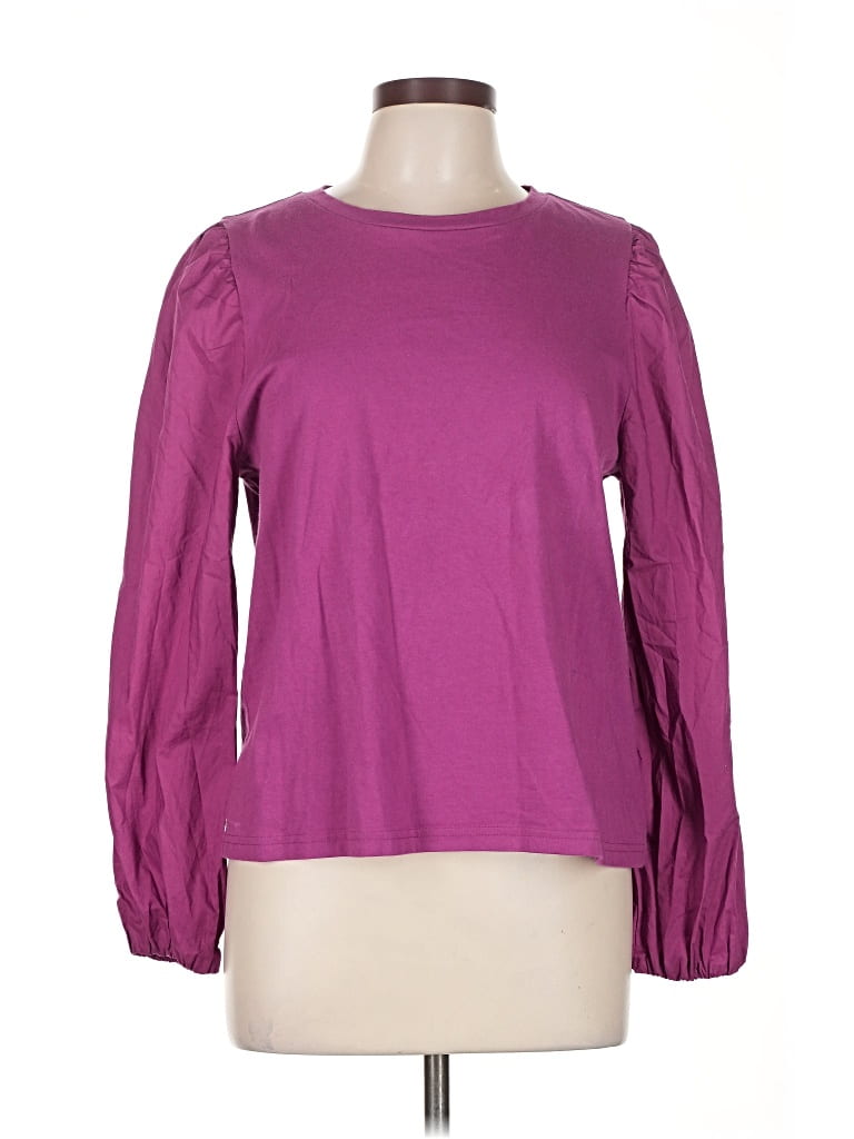 Pre-owned Gap 3/4 Sleeve T-shirt In Purple