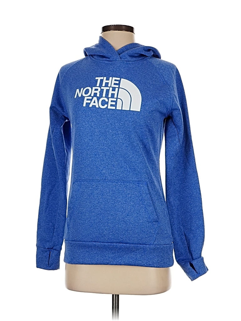Pre-owned The North Face Pullover Hoodie In Blue