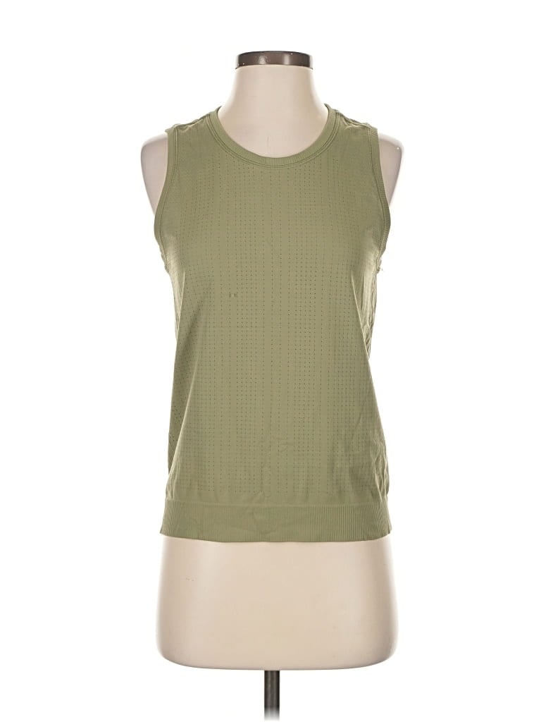 Pre-owned Athleta Sleeveless T-shirt In Green