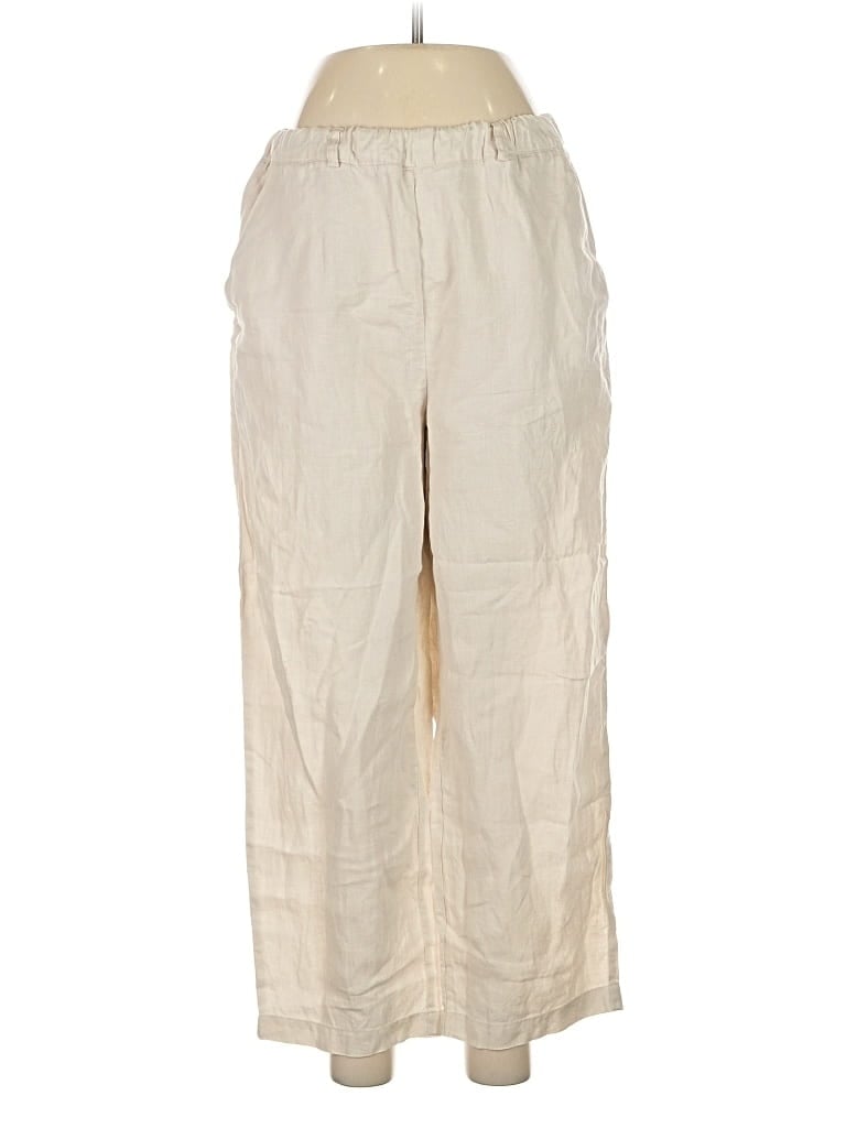 Pre-owned Quince Linen Pants In White