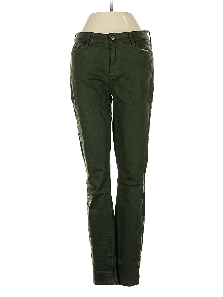 Pre-owned 7 For All Mankind Jeans In Green