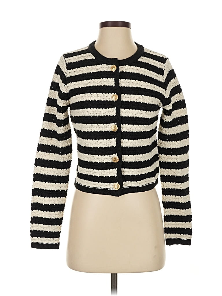 Pre-owned Moon River Cardigan Sweater In White