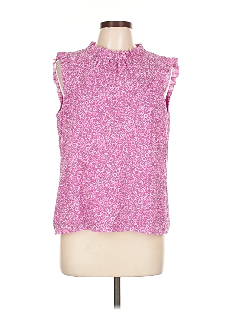 Pre-owned J.crew Factory Store Sleeveless Blouse In Pink