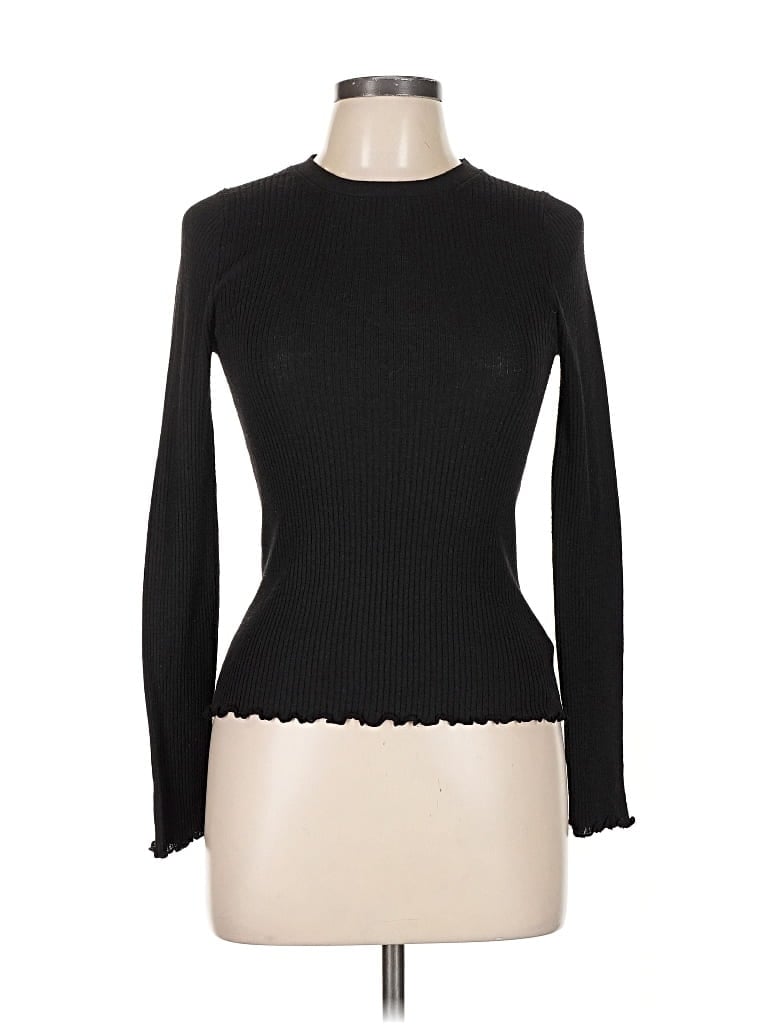 Pre-owned Splendid Pullover Sweater In Black