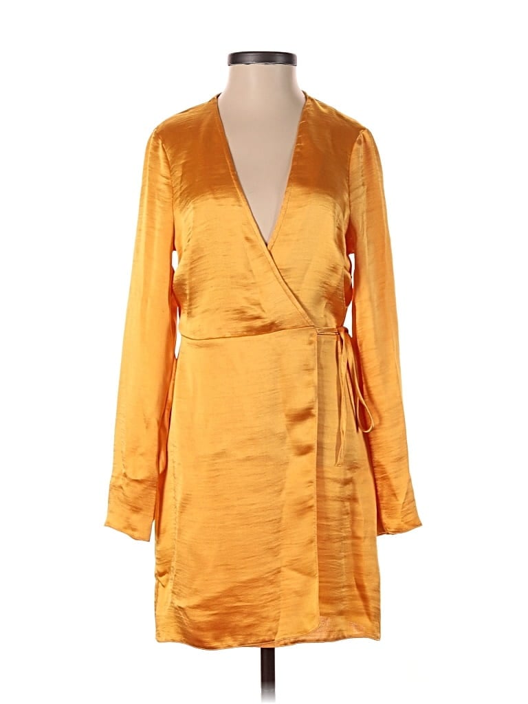 Pre-owned Asos Design Cocktail Dress In Gold