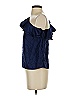 J.Crew 100% Silk Blue 3/4 Sleeve Silk Top Size 0 - photo 5