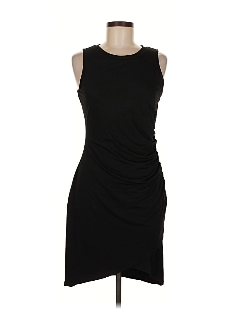 Pre-owned Olivia Grey Cocktail Dress In Black