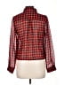Truth Houndstooth Red Long Sleeve Blouse Size M - photo 2
