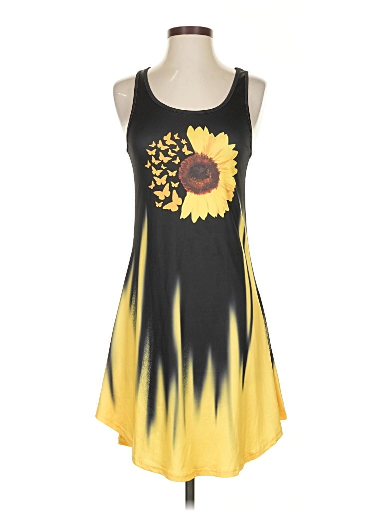 Pre-owned Shein Casual Dress In Yellow