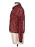 Truth Houndstooth Red Long Sleeve Blouse Size M - photo 5