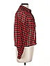 Truth Houndstooth Red Long Sleeve Blouse Size M - photo 4