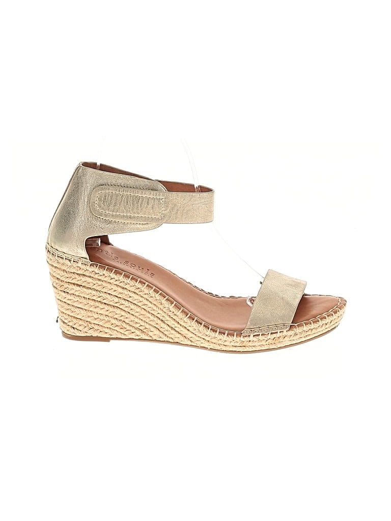 Pre-owned Gentle Souls Wedges In Gold