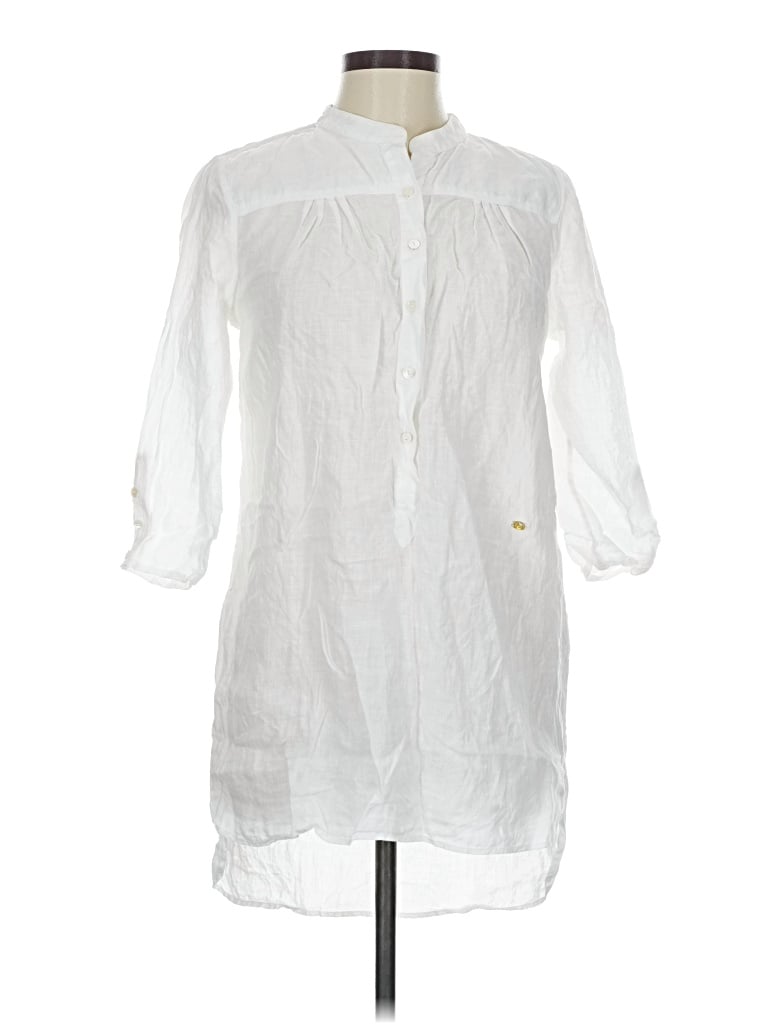 Pre-owned Massimo Dutti Casual Dress In White