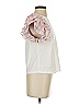 Flat White White Short Sleeve Top Size S - photo 4