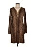 MICHAEL Michael Kors Animal Print Brown Casual Dress Size M - photo 1