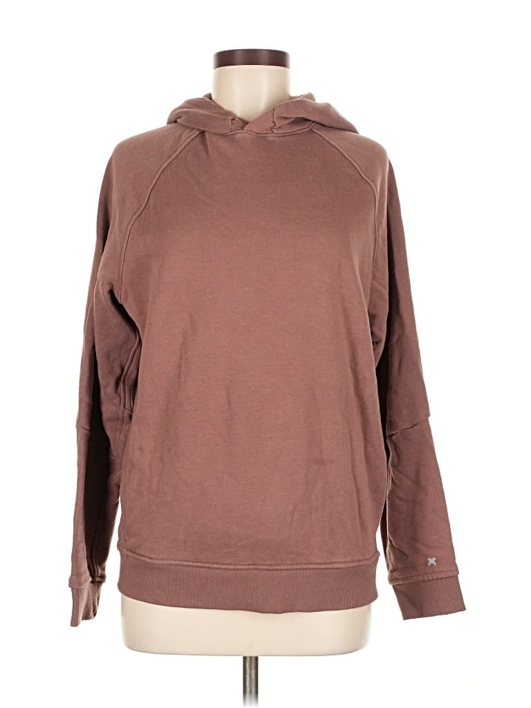 Pre-owned Kenneth Cole New York Pullover Hoodie In Brown