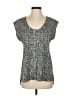 14th & Union 100% Polyester Tweed Gray Sleeveless T-Shirt Size XS - photo 1