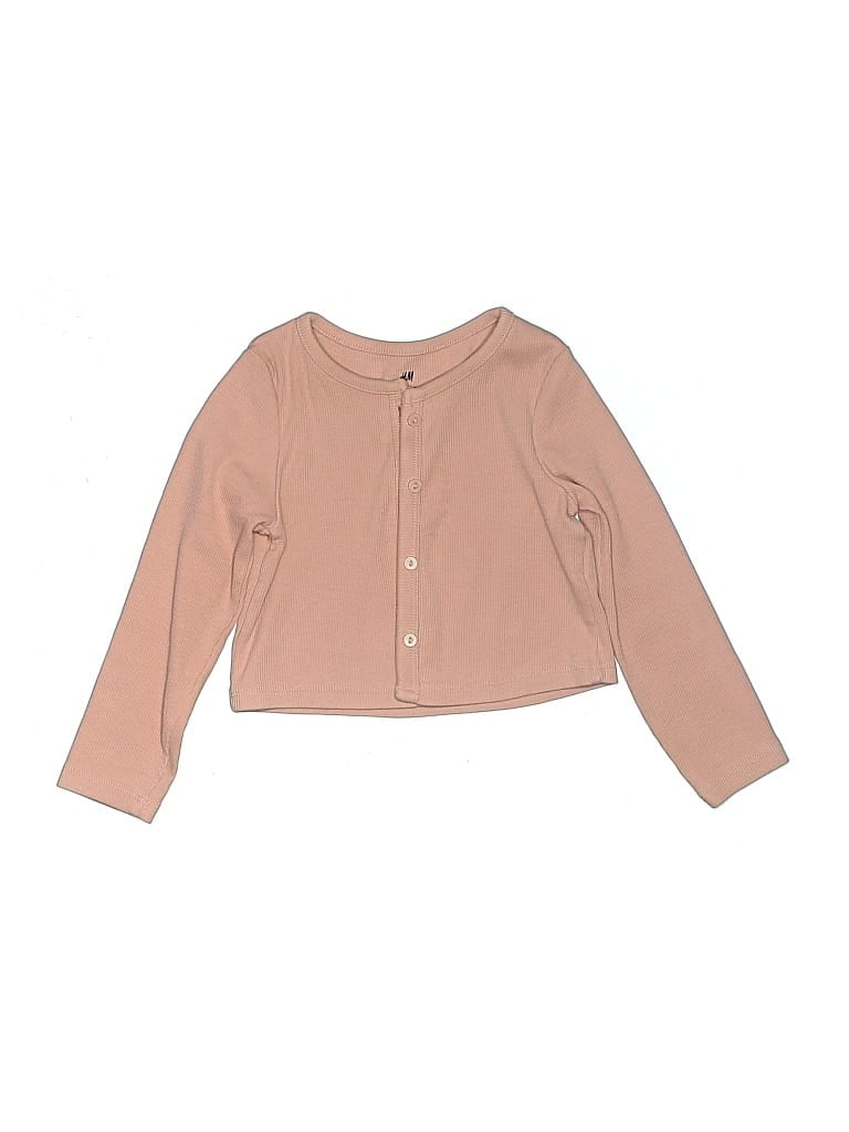Pre-owned H&m Kids' Long Sleeve Blouse In Brown