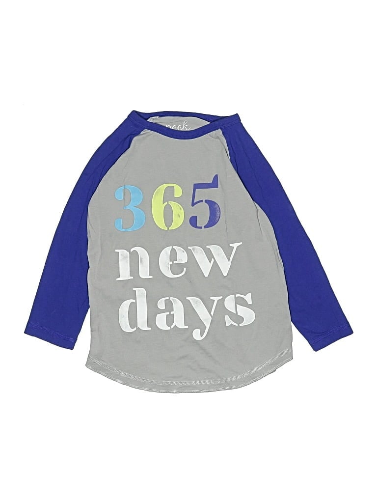 Pre-owned Peek Kids' ... 3/4 Sleeve T-shirt In Blue