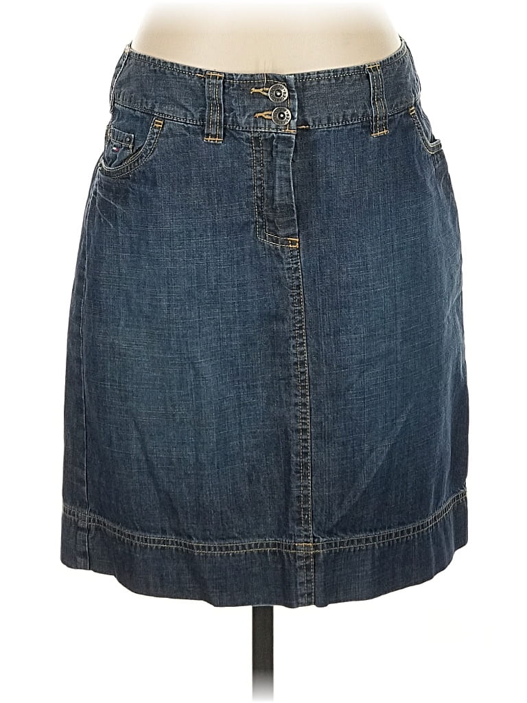 Pre-owned Tommy Hilfiger Denim Skirt In Blue