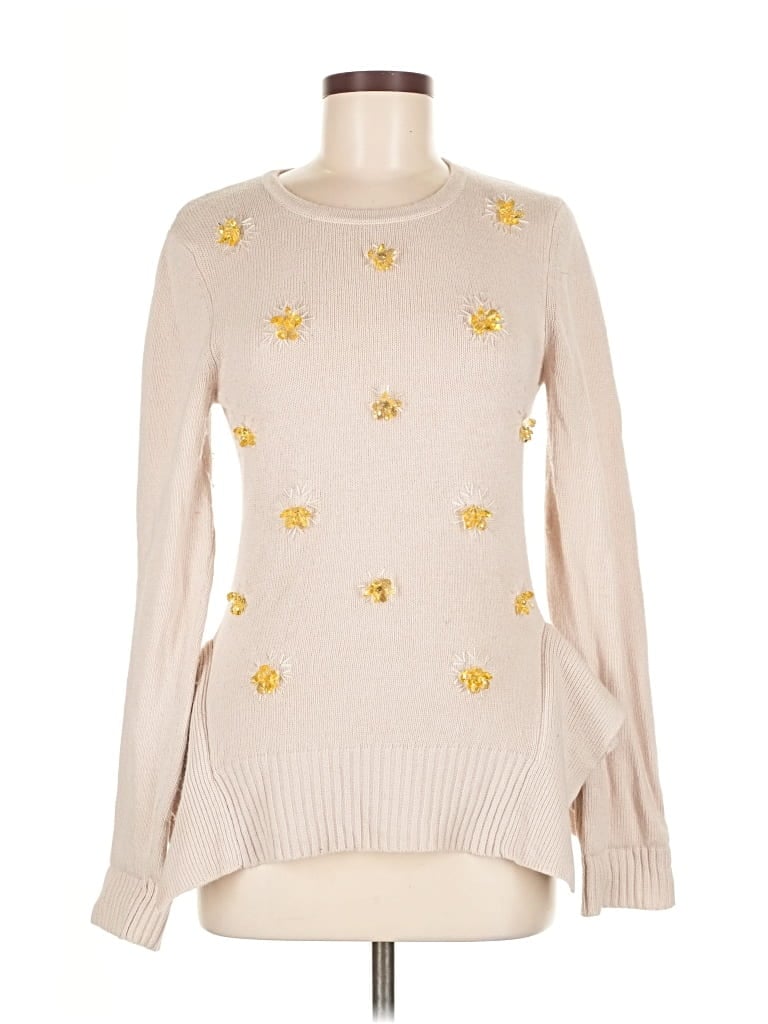 Pre-owned Bcbgmaxazria Pullover Sweater In Gold