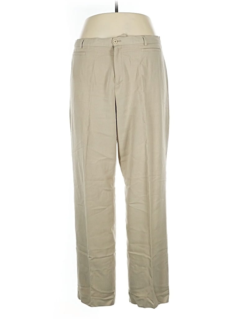 Pre-owned Rafaella Khaki Pant In Brown