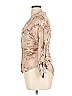 Zenobia Floral Tan 3/4 Sleeve Blouse Size 1X - photo 5