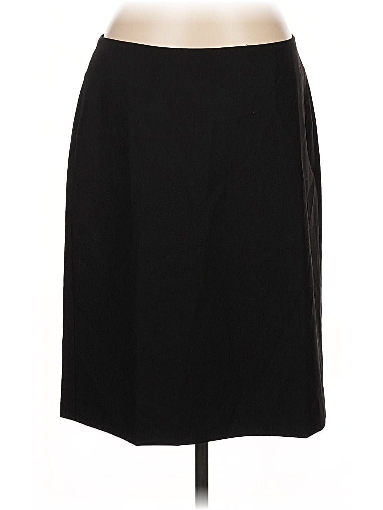 Pre-owned Lands' End Formal Skirt In Black